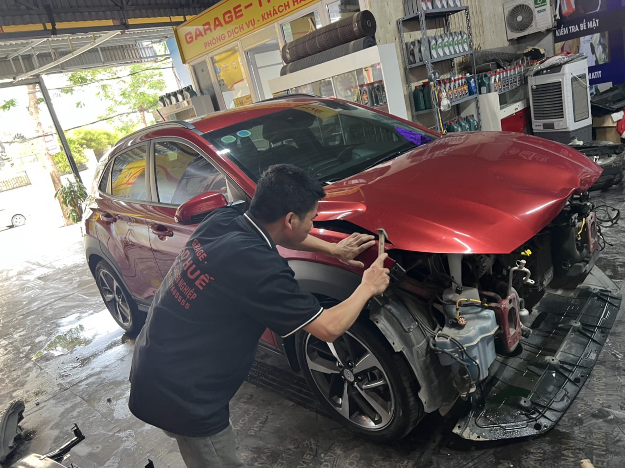 Kinh nghiệm sửa xe tai nạn kiểm tra kích thước khung sườn ô tô 